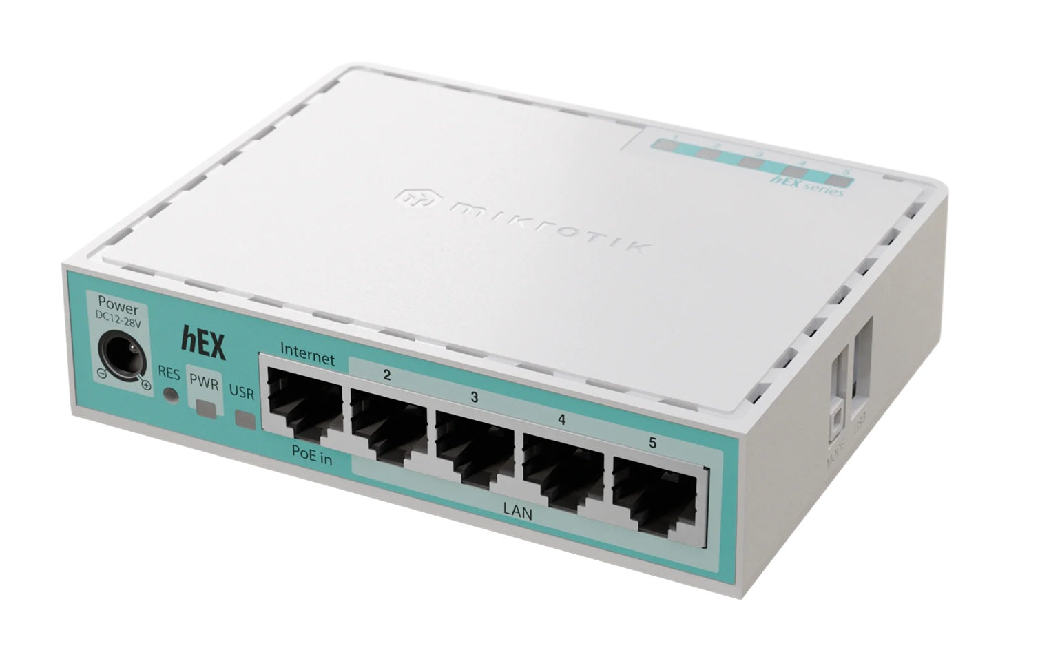 MikroTik E50UG hEX refresh Router | 5x Gigabit Ethernet ports, ARM dual-core, USB Port