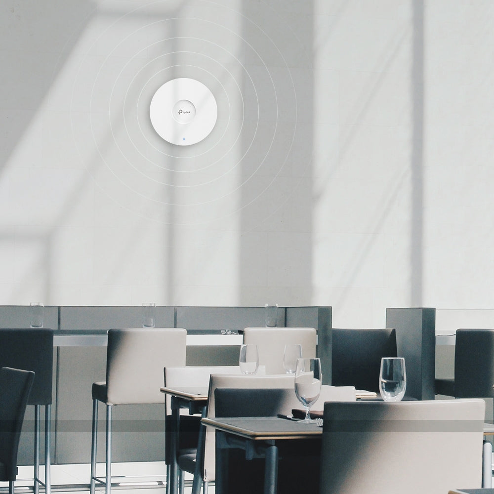 TP-Link EAP610 AX1800 Ceiling Mount Indoor WiFi 6 Access Point | Ultra-Slim Design, PoE+ Powered, Centralized Cloud Management