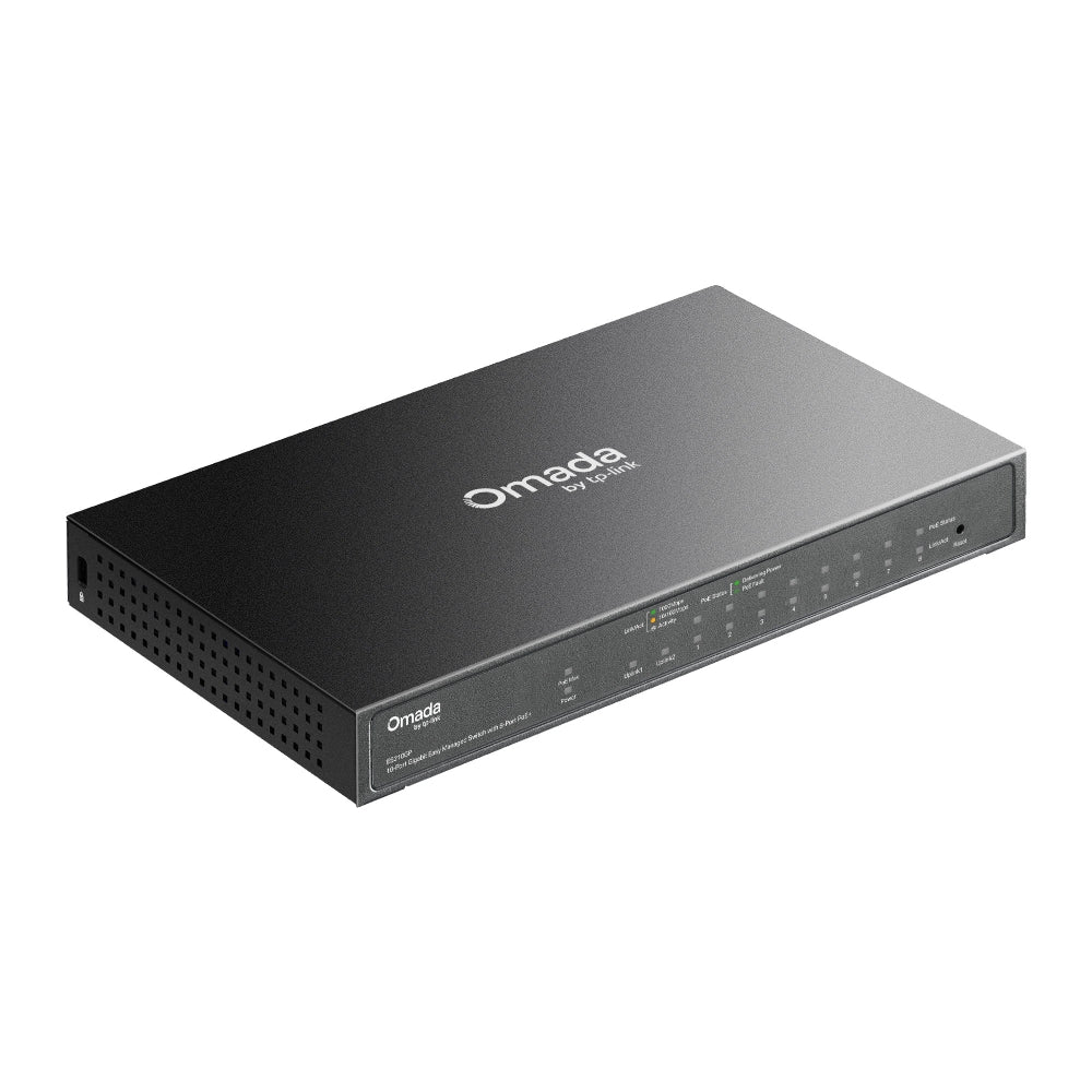 TP-Link ES210GP Omada 10-Port Gigabit Easy Managed Switch with 8-Port PoE+