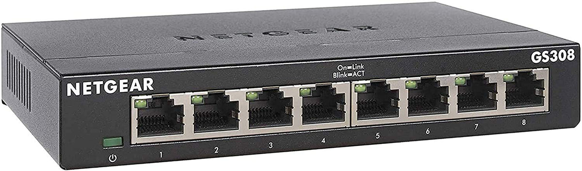 Netgear GS308 8-Port Gigabit Ethernet Unmanaged Essentials Switch