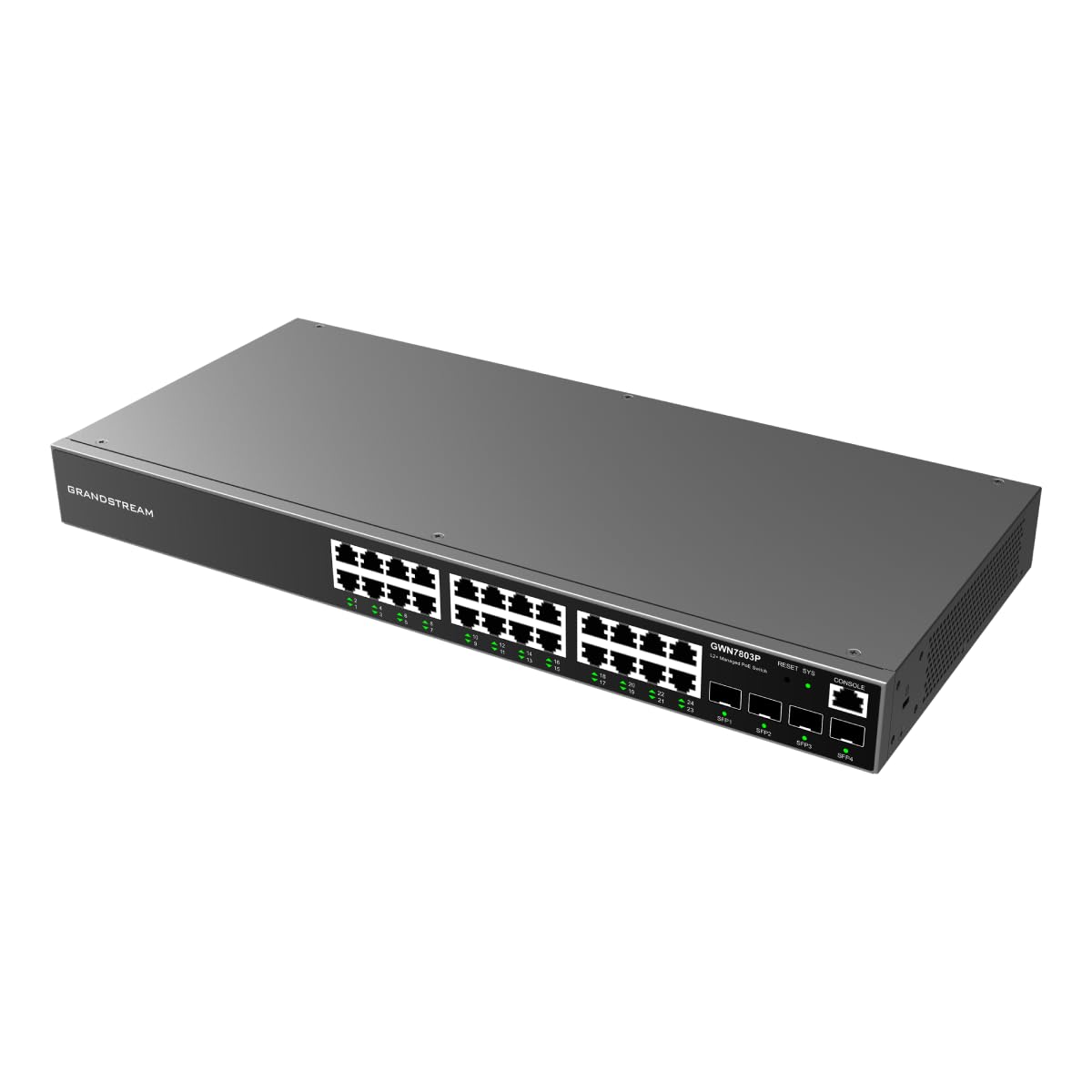 Grandstream GWN7803P 24-Port Gigabit Ethernet Layer 2+ Managed PoE Switch