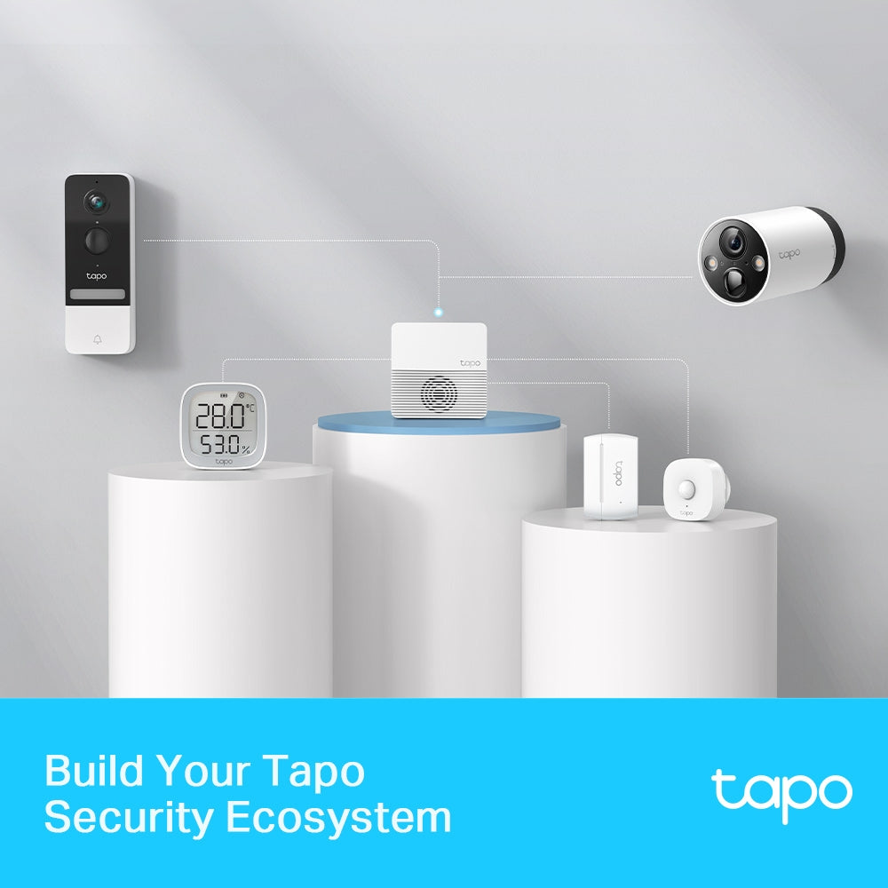 TP-Link Tapo H200 Smart IOT Hub | Up to 64 Devices + 4 Cameras supported | 19 Ringtones, Voice Control, Built-In Chime