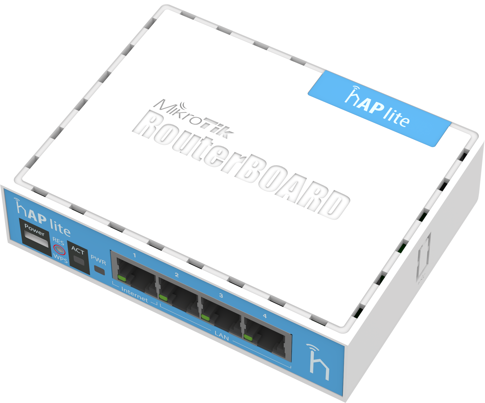 Mikrotik hAP Lite RB941-2nD Wireless Access Point | Dual Chain 2.4GHz wireless | 650MHz CPU, 32MB RAM