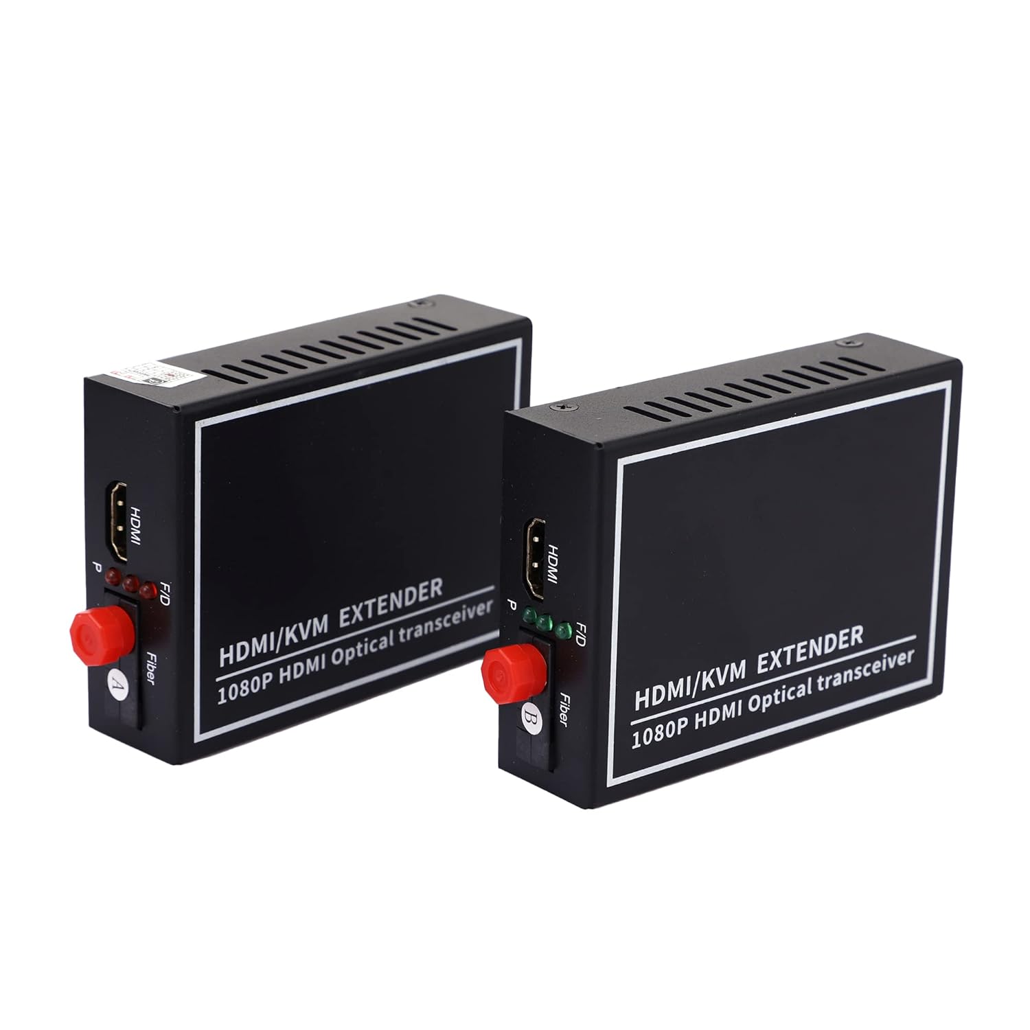 BOXNUBE HDMI Fiber Optical Converter Extender with Dual USB Ports 1080P Single Mode Single Fiber upto 20 kms | FC Port