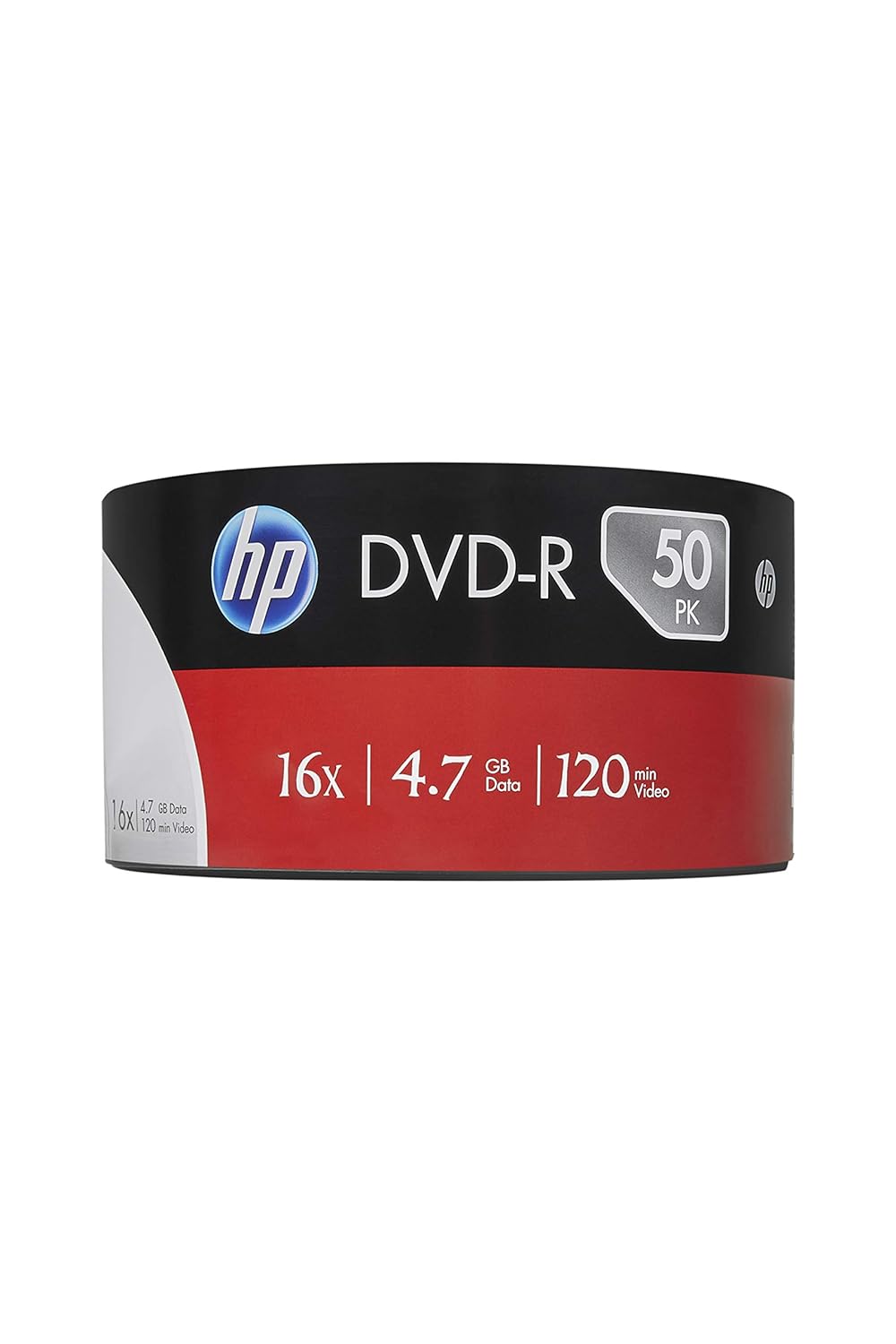 HP DVD-R 4.7GB Recordable Blank DVD Shrink Wrap 16x Speed (Pack of 50)