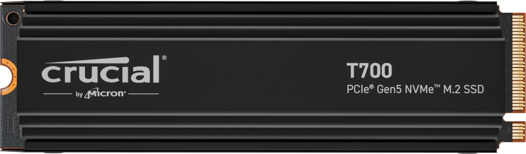 Crucial T700 PCIE GEN5 NVME M.2 HEATSINK Speed up to 11,800MB/s Internal Solid State Drive