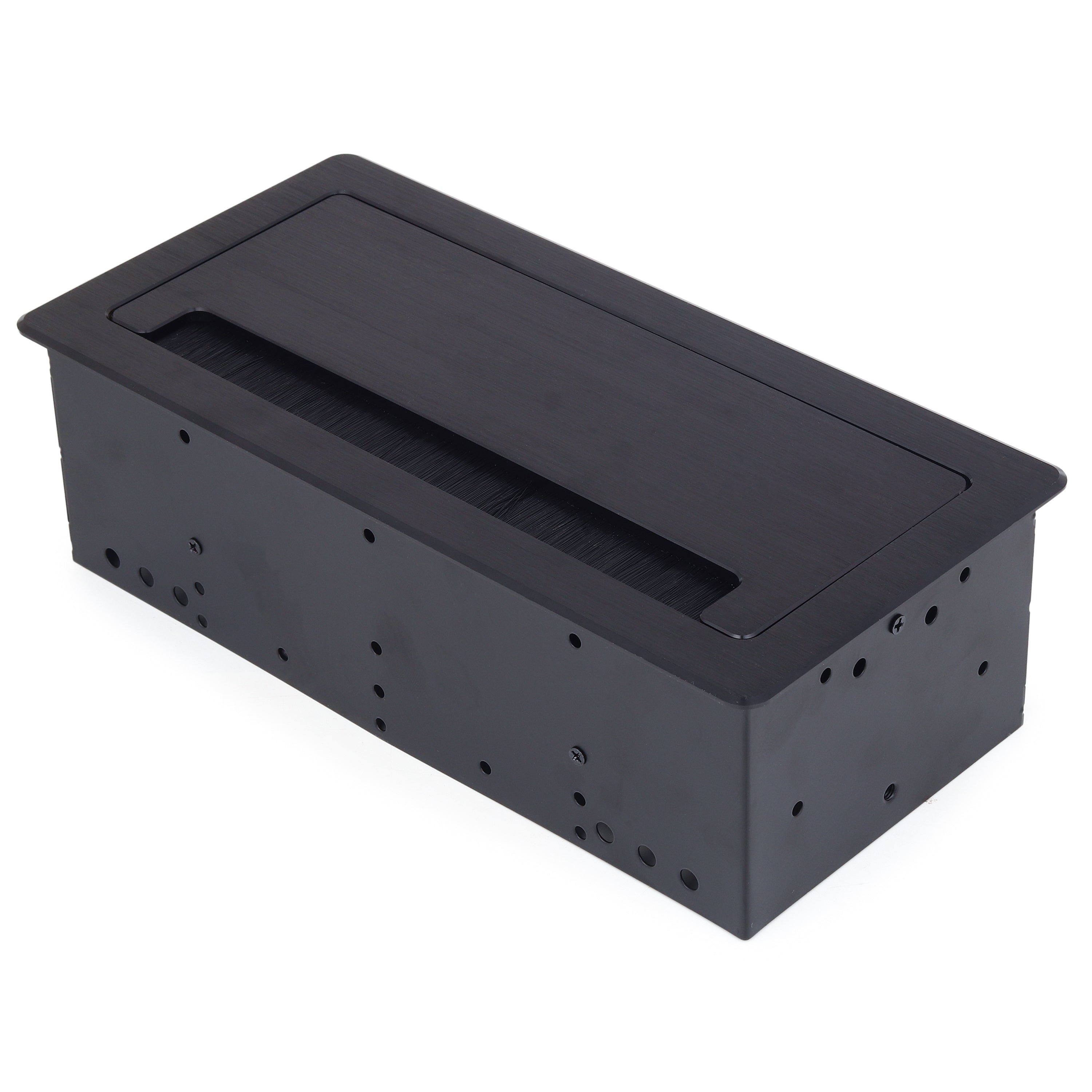 BOXNUBE Flip Top Cable Cubby Box with 2 x Universal Power Sockets, HDMI, Audio, LAN, USB & Telehpone Ports