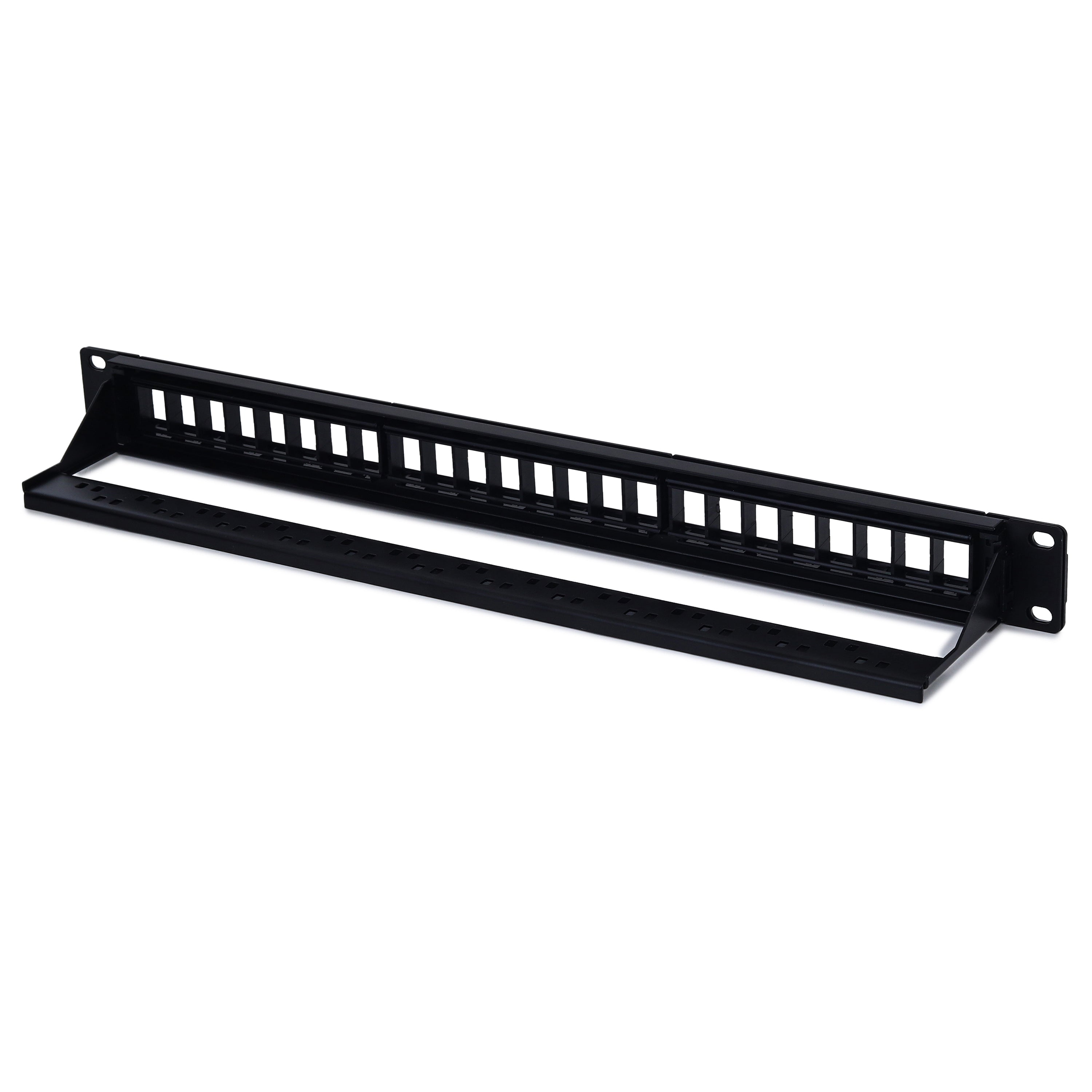 BOXNUBE CAT6 24 Port Loaded Patch Panel 1U 19 Inch Rack Mount with Too