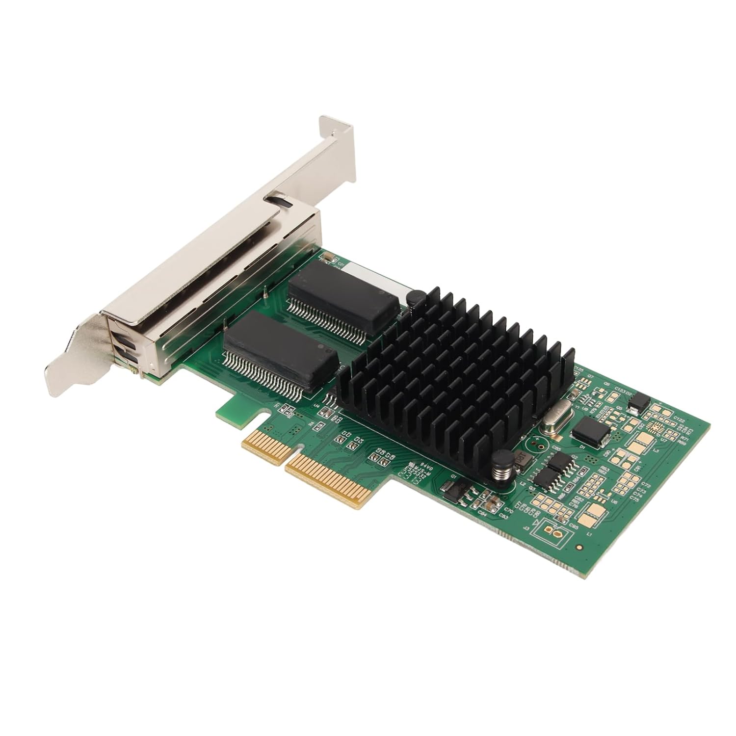 BOXNUBE Quad Port PCIe Gigabit Ethernet Network Card, Intel i350 Chipset, RJ45 LAN Adapter, PCI-E x4/x8/x16, 10/100/1000Mbps, Server & Enterprise Network Interface Card