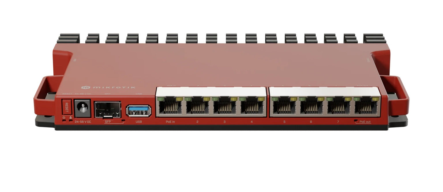 Mikrotik L009UiGS-RM Wired Router | 8 x Gigabit Ethernet, Dual-core ARM CPU, 1G & 2.5G SFP Port, USB 3.0, 512 MB RAM