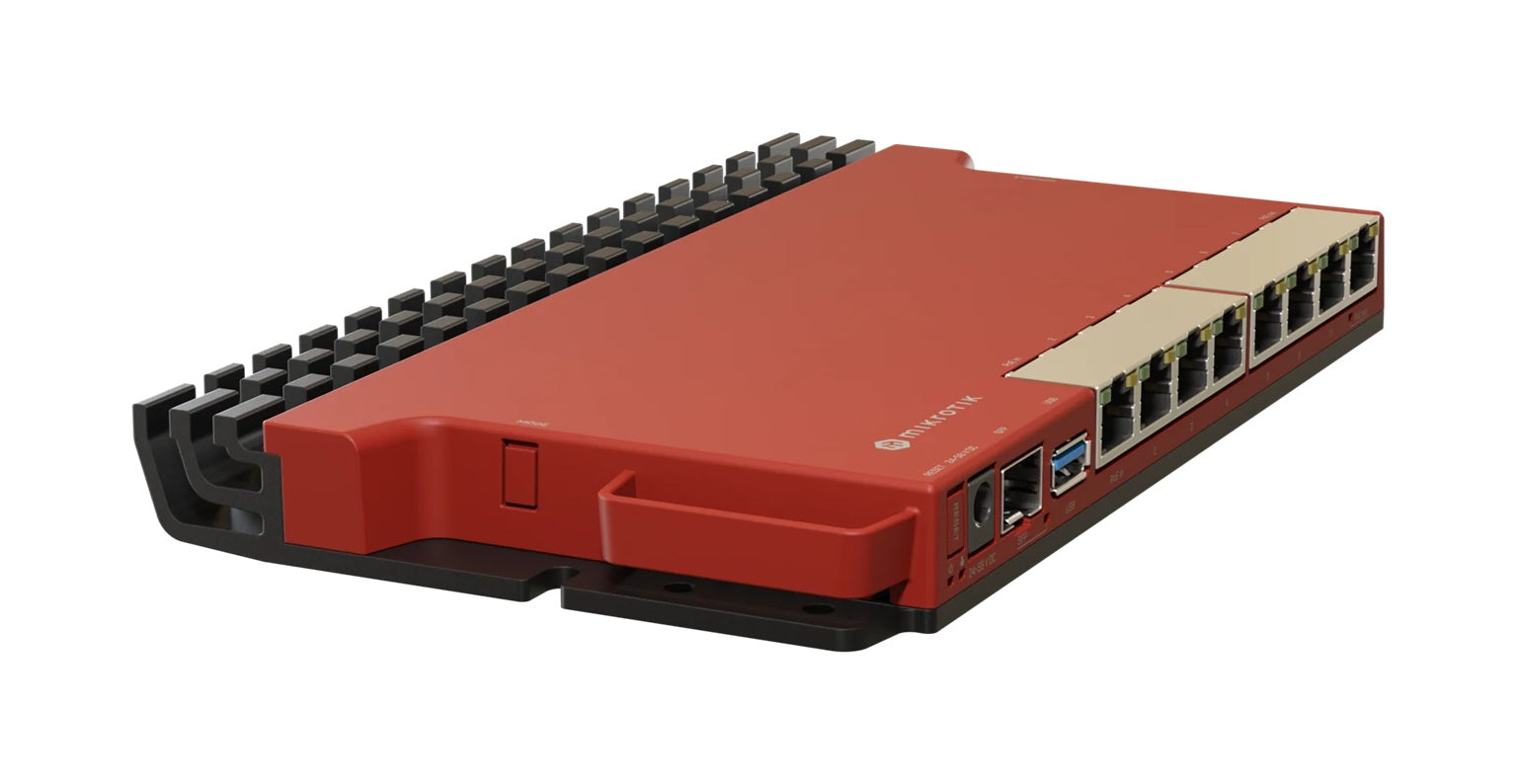 Mikrotik L009UiGS-RM Wired Router | 8 x Gigabit Ethernet, Dual-core ARM CPU, 1G & 2.5G SFP Port, USB 3.0, 512 MB RAM
