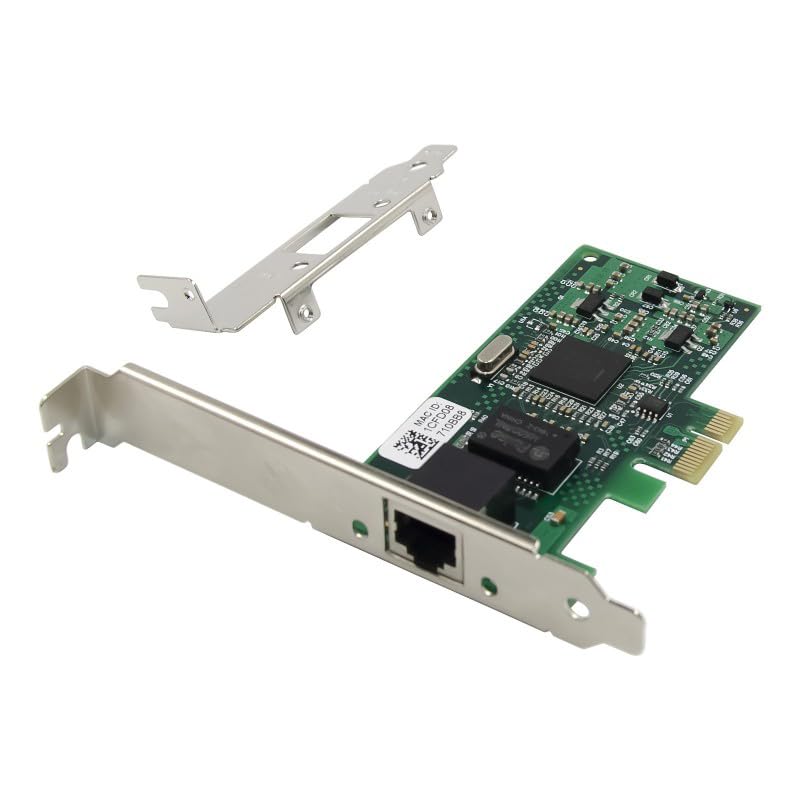 BOXNUBE PCIe Single Port Gigabit Lan Card PCI-E for Servers & Desktops | Intl Chipset, 1 Port Giga Lan Card