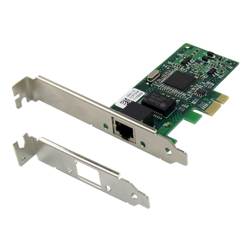 BOXNUBE PCIe Single Port Gigabit Lan Card PCI-E for Servers & Desktops | Intl Chipset, 1 Port Giga Lan Card