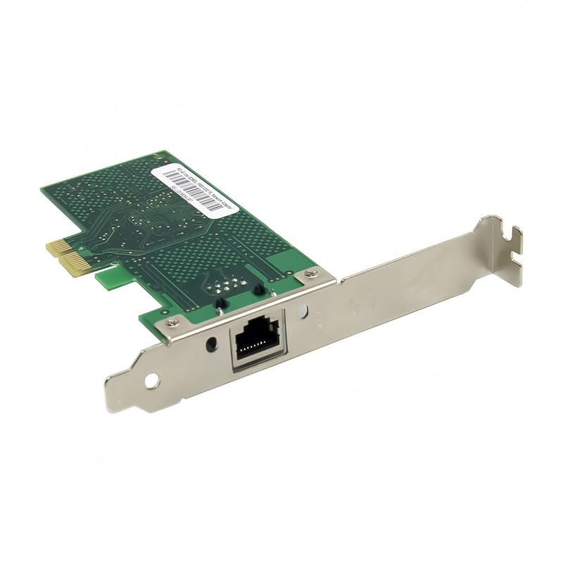 BOXNUBE PCIe Single Port Gigabit Lan Card PCI-E for Servers & Desktops | Intl Chipset, 1 Port Giga Lan Card