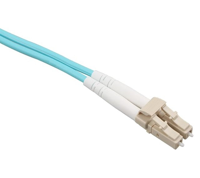BOXNUBE LC-LC Multimode Duplex OM3 Fiber Patch Cord Aqua 2M, 50/125µm, 3.0mm Optical Fiber Cable, High-Speed Fiber Optic Jumper for Data Center, LAN & 10G Networking