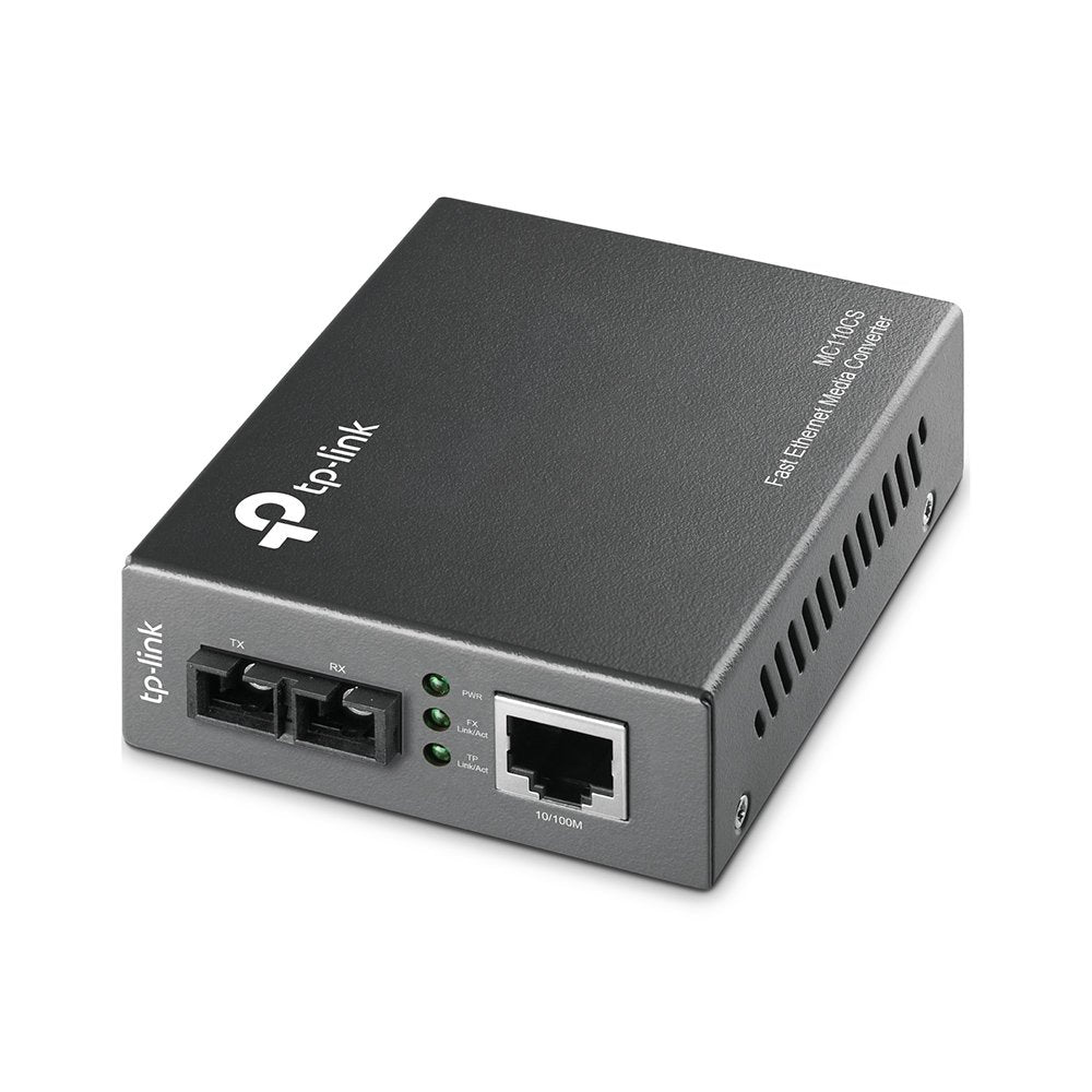 TP-Link Omada MC110CS 10/100Mbps Single-Mode Dual Fiber Media Converter | Up to 20 Kms | Full Duplex