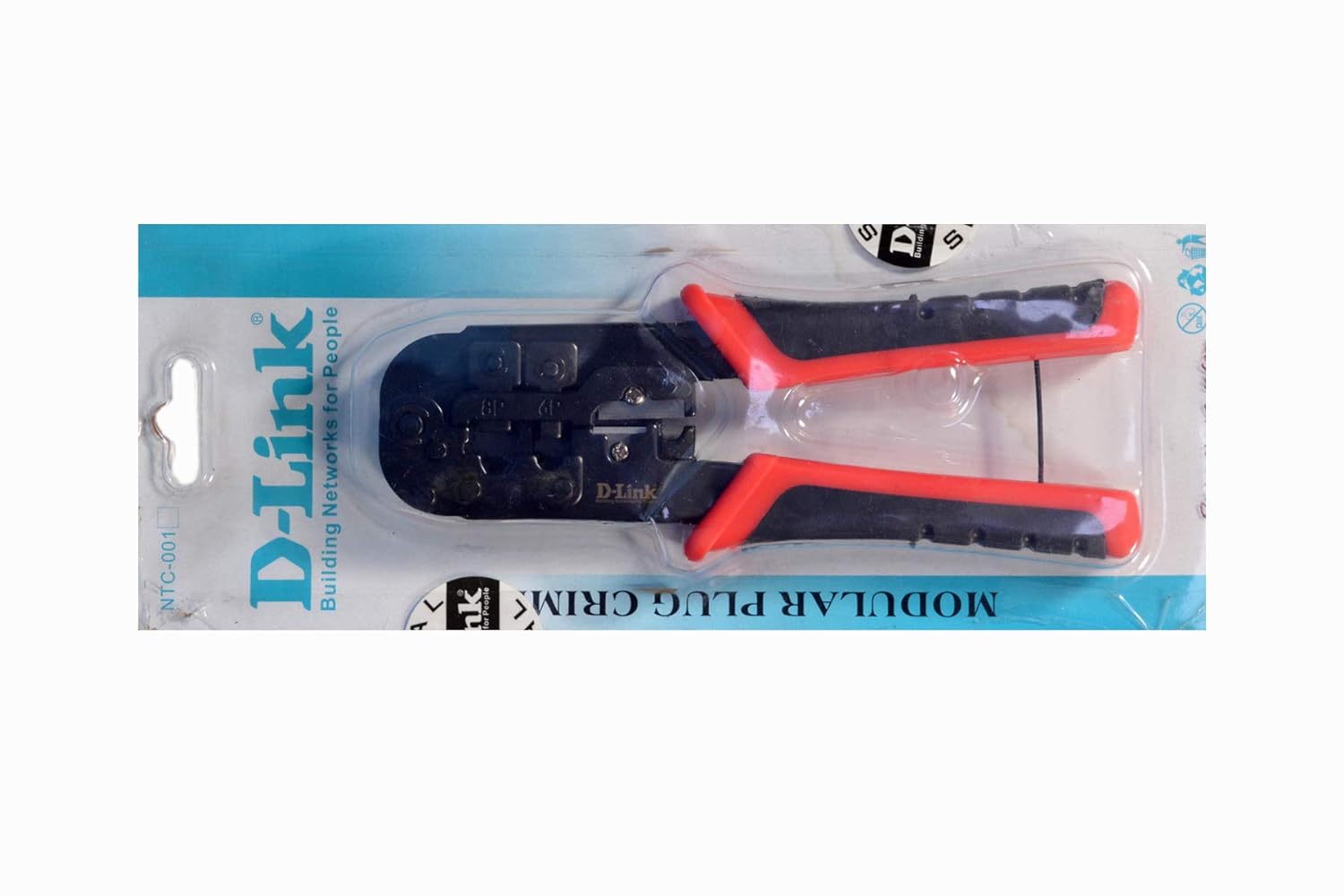 D-Link Crimping Tool NTC-001 | Modular Plug Crimper for RJ 45, RJ 12, RJ 11 Connectors | 22-26 AWG wires