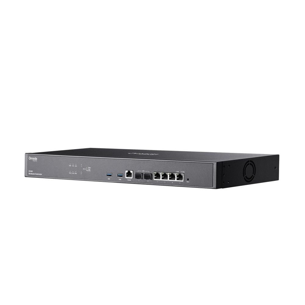 TP-Link OC400 Omada Hardware Controller | 2× 10G SFP+ Slots, 4× Gigabit RJ45 Ports, and 2× USB 3.0 Ports