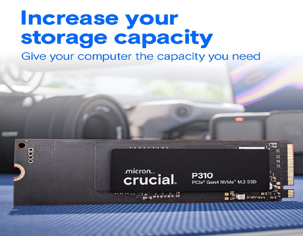Crucial P310 2280 PCIe Gen4 3D NAND NVMe M.2 SSD, Up to 6,600MB/s | Internal Solid State Drive |500GB, 1TB Available