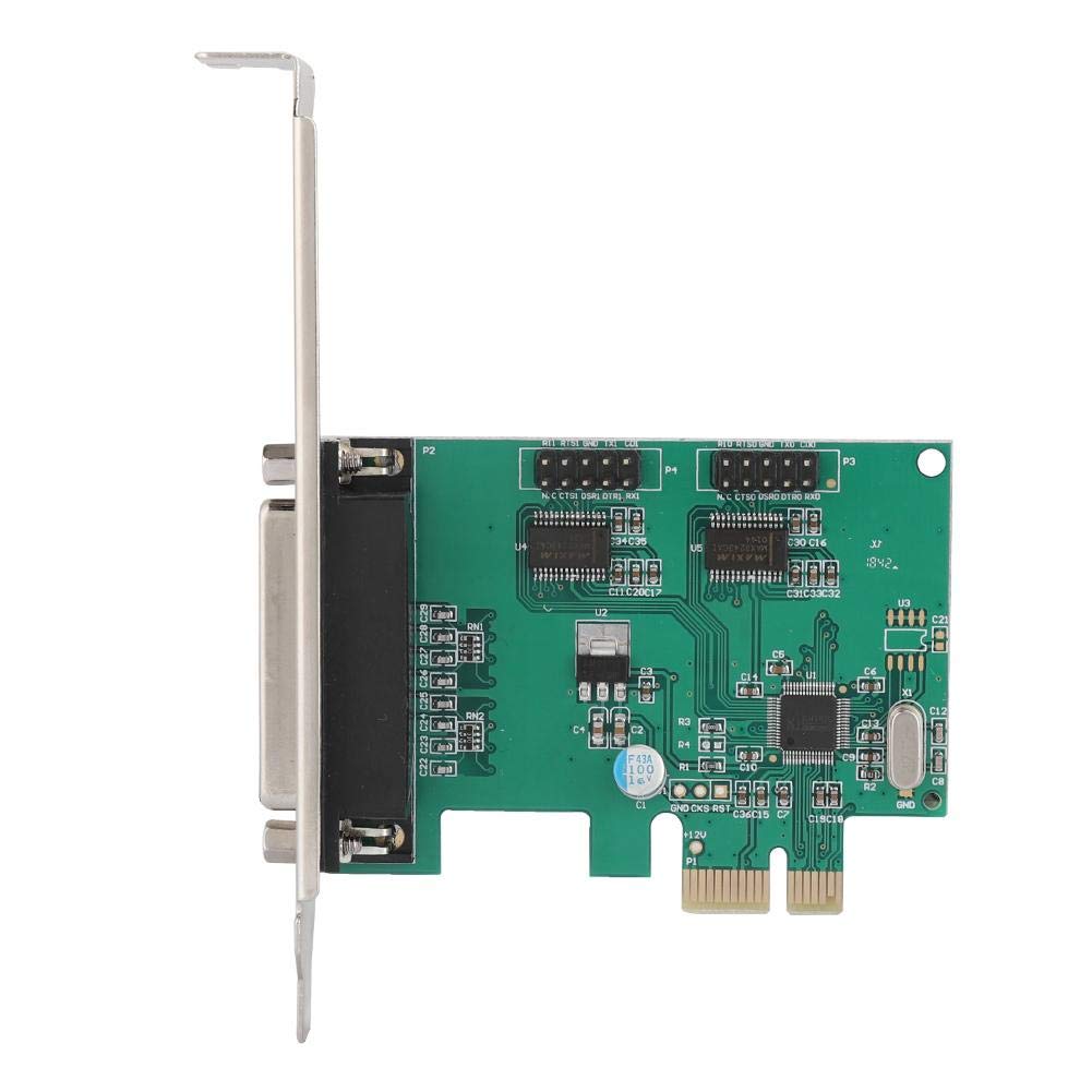 BOXNUBE PCI-E 2 Port Serial + 1 Port Parallel Internal Expansion PCI Express Card PCIe x1, WCH382L Chipset