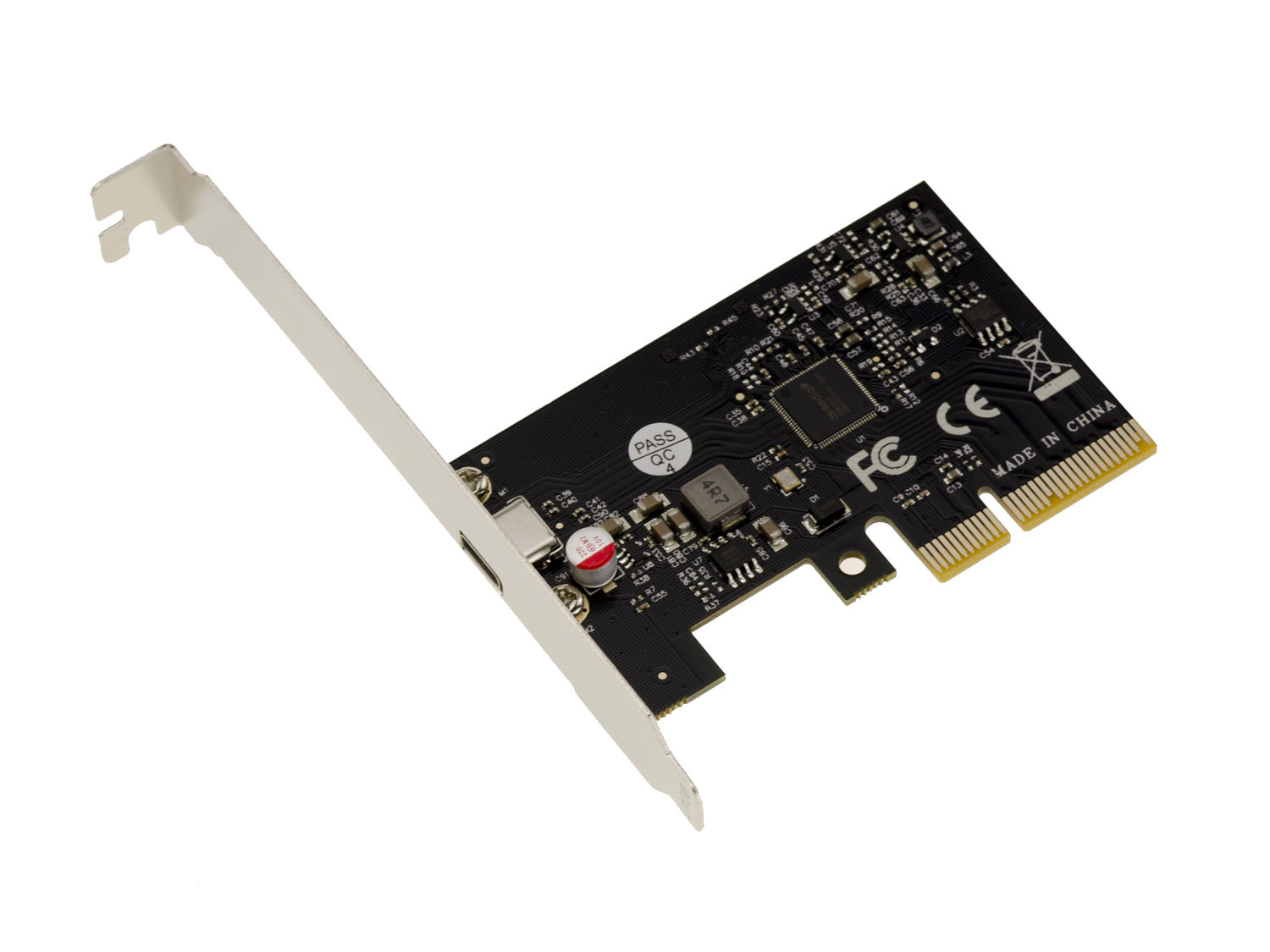BOXNUBE PCI-E 1 Port USB-C USB 3.2 Gen 2x2 20Gbps Internal Expansion PCI Express Card PCIe x4, ASM3242 Chipset
