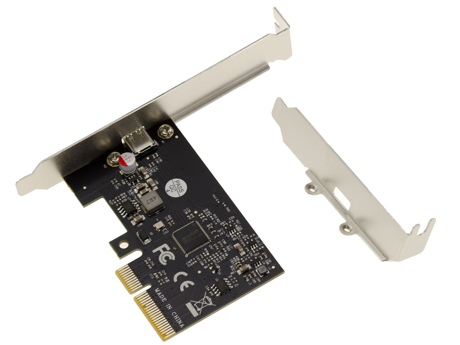 BOXNUBE PCI-E 1 Port USB-C USB 3.2 Gen 2x2 20Gbps Internal Expansion PCI Express Card PCIe x4, ASM3242 Chipset
