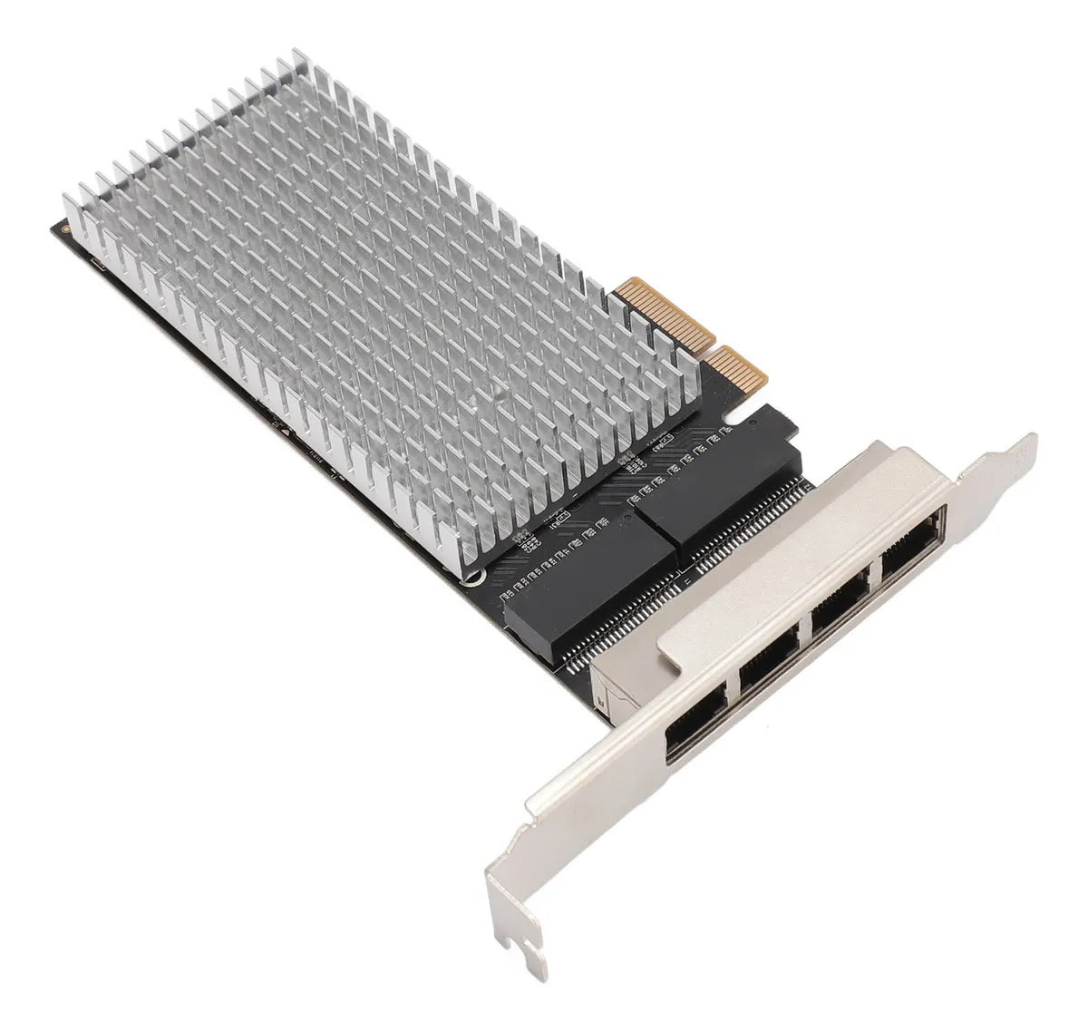 BOXNUBE 2.5Gbps PCIe x4 Four Port Network Adapter with Intel I225-V / I226-V | 4× RJ45 Ethernet LAN Card for Desktop PC | High-Speed 2.5GBASE-T