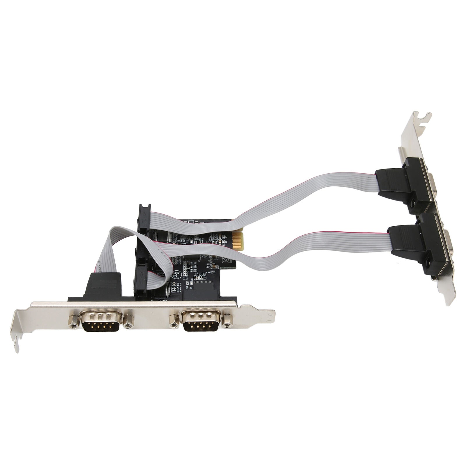 BOXNUBE 4 Port PCI-E RS232 Serial Card, 4 x Serial DB9 Port PCI Express Expansion Card for PC