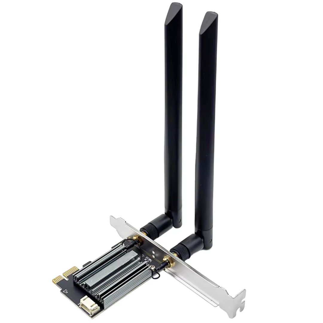 BOXNUBE PCIe WiFi 6 Card 3000 Mbps | Intel AX200 Chipset | Dual Band 2.4GHz & 5GHz, BT 5.2 | WiFi + Bluetooth PCI Express x1 Adapter | Network Card