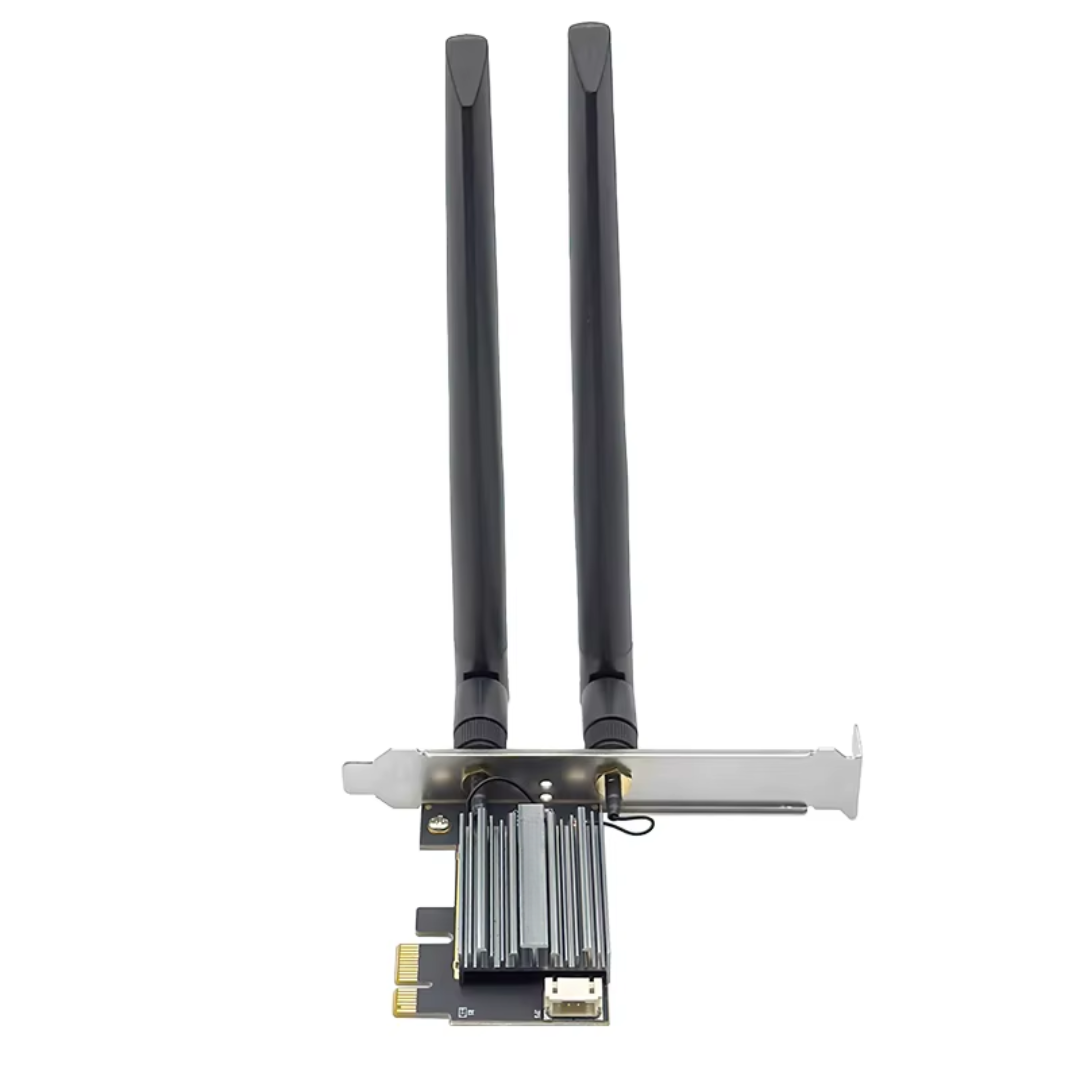 BOXNUBE PCIe WiFi 6 Card 3000 Mbps | Intel AX200 Chipset | Dual Band 2.4GHz & 5GHz, BT 5.2 | WiFi + Bluetooth PCI Express x1 Adapter | Network Card