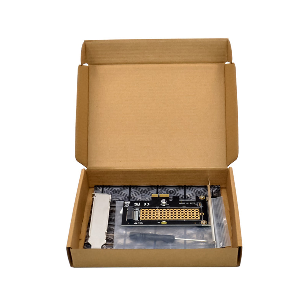 BOXNUBE PCIe NVMe M.2 Adapter Card, x1 Single Port, High-Speed SSD Converter, PCI Express Add-On Card for Desktop PC, Supports NVMe SSD 2280/2260/2242