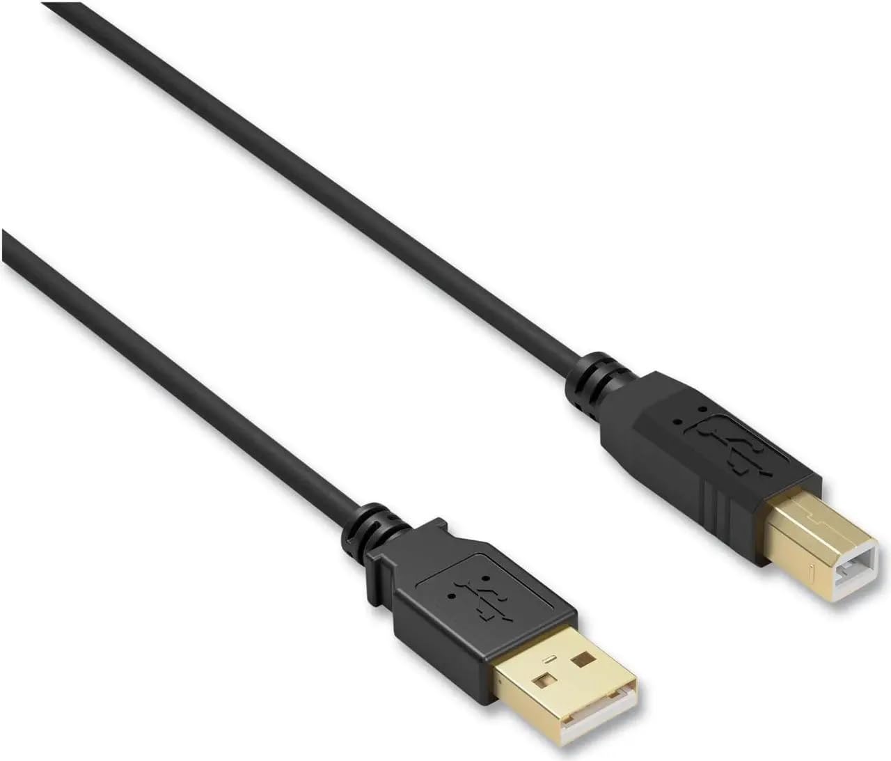 BOXNUBE Premium Gold-Plated High-Speed USB 2.0 Printer Cable | Shielded, Universal Compatibility for Printers, Scanners