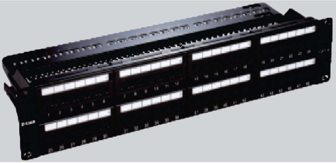 D-Link CAT6A UTP Loaded Patch Panel 24 Ports to 48 Ports | Suitable for 22-24 AWG Stranded and Solid Wire