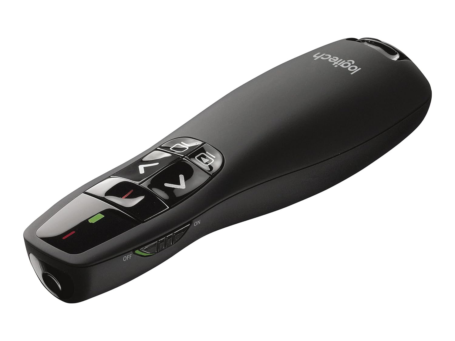 Logitech R400 Wireless Laser Presenter for Projector | Red Laser Pointer, 15M Range, Presentation Remote