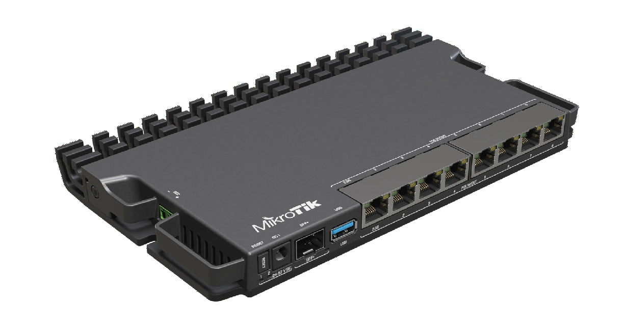 MikroTik 9 Port Multi-Gig Router RB5009UPr+S+IN | 1G, 2.5G Ethernet & 10 Gigabit SFP+