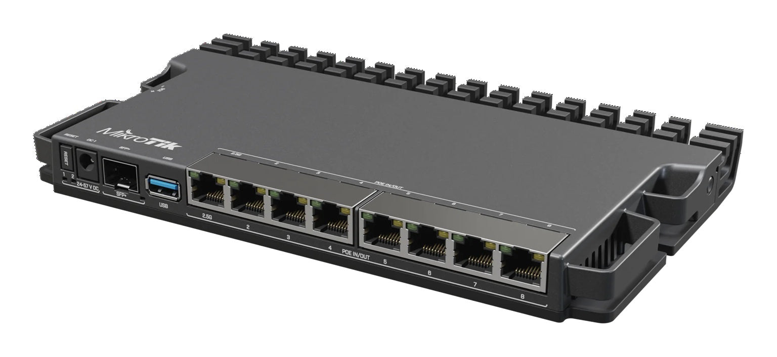 MikroTik 9 Port Multi-Gig Router RB5009UPr+S+IN | 1G, 2.5G Ethernet & 10 Gigabit SFP+