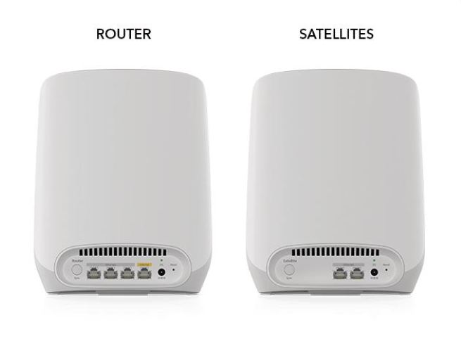 Netgear AX5400 WiFi Mesh System (RBK762S) Orbi Tri-band WiFi 6 Mesh System, 5.4Gbps, Router + 1 Satellite