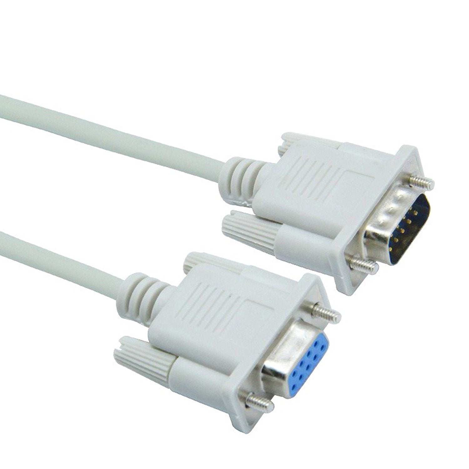 BOXNUBE 9 Pin Serial Male to Female Extension Cable Lead DB9 RS232