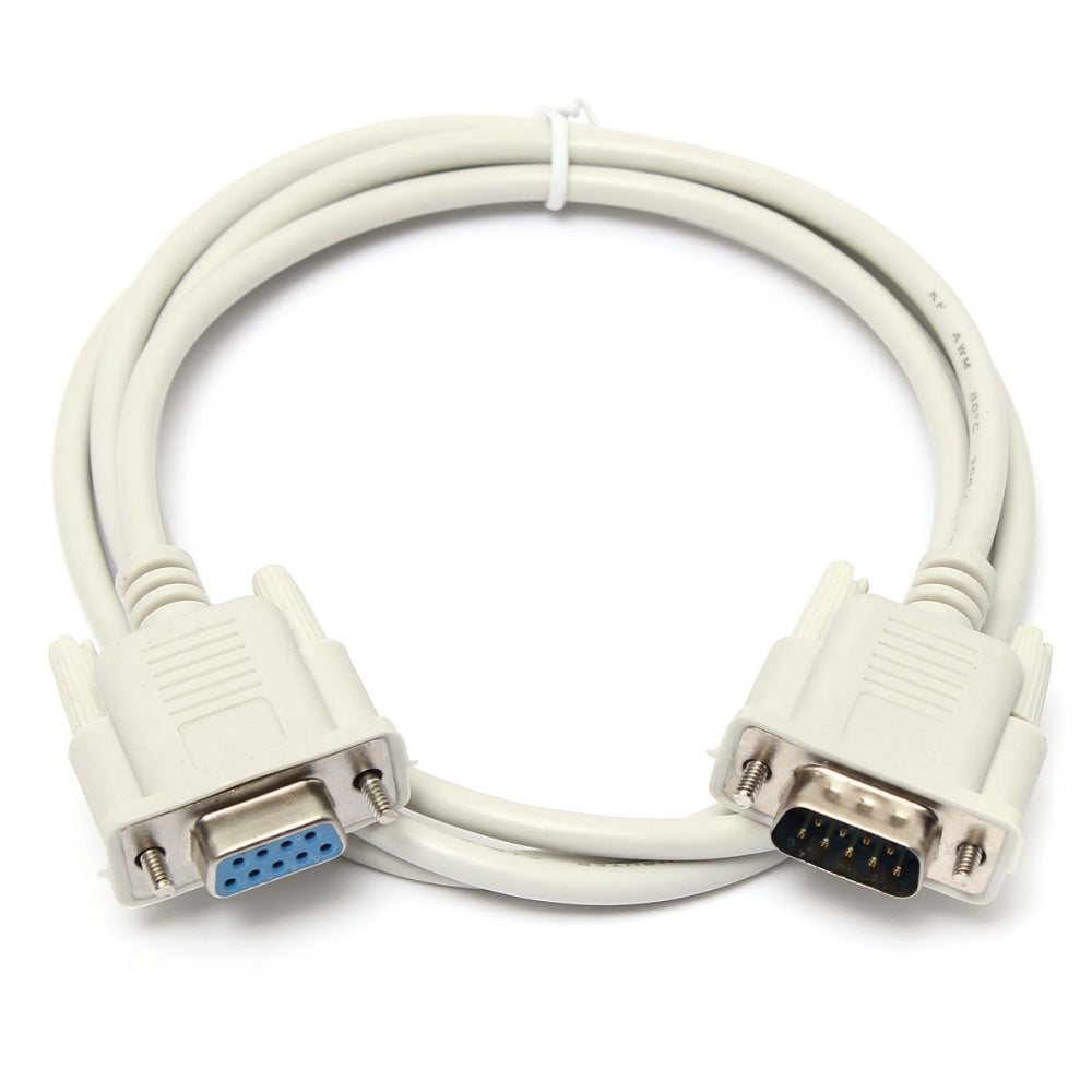 BOXNUBE 9 Pin Serial Male to Female Extension Cable Lead DB9 RS232