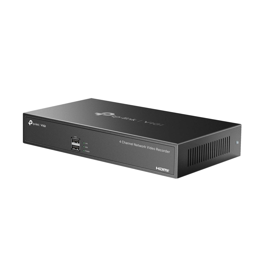 TP-Link VIGI NVR1004H 4 Channel Network Video Recorder | 4K Output | 8MP Supported | H.265+ Compression | Synchronous Playback