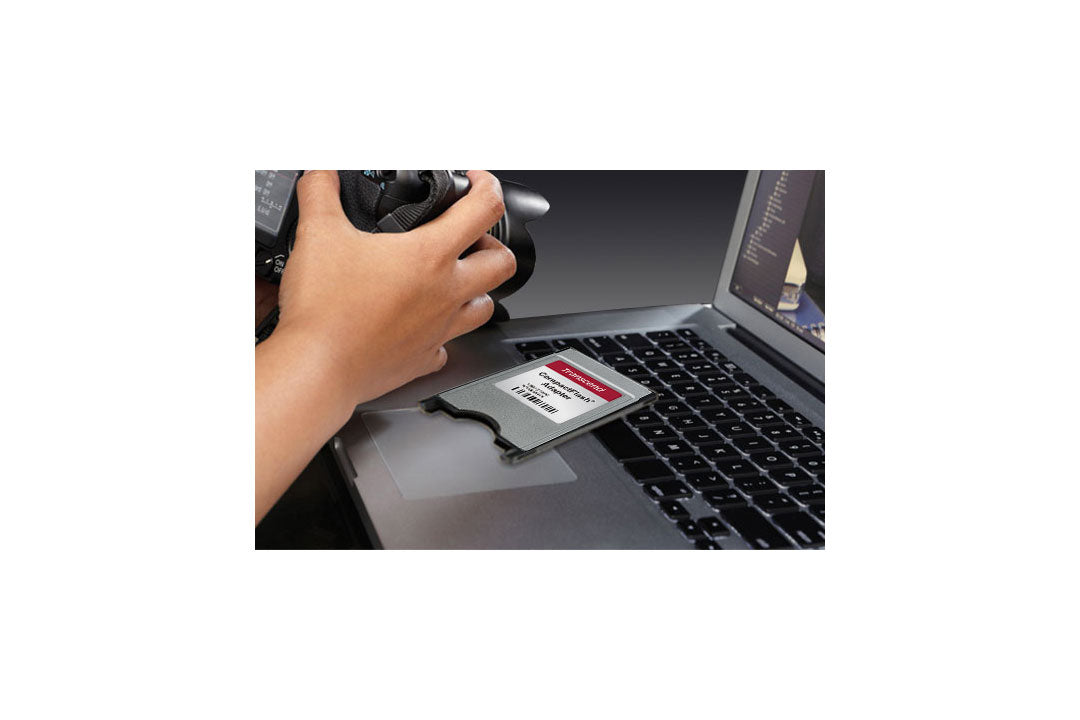 Transcend PCMCIA Compact Flash Card Adapter | 50-pin to 68-pin CF Adap ...