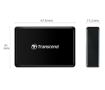 Transcend RDF8 USB 3.1 Gen 1 SDXC/SDHC UHS-I, microSDXC/SDHC UHS-I and CompactFlash Memory Cards Multi Card Reader