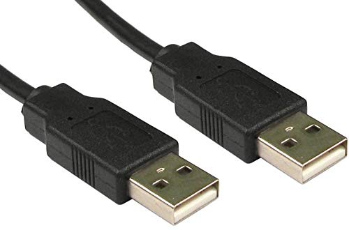 BOXNUBE USB A-A Cable | USB 2.0 Type A Male to Type A Male Patch Cable (Black)