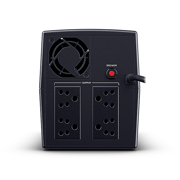 CyberPower UT1200E Tower UPS with Automatic Voltage Regulation (AVR), Overload Protection, Configurable Alarm, LED Status Indicator.