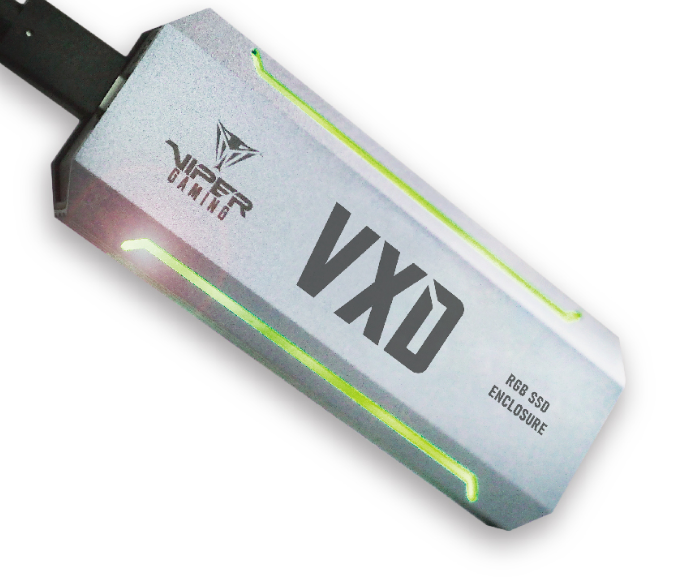 Patriot Viper VXD M.2 PCIe NVME RGB USB 3.2 SSD Casing Enclosure | M.2 SSD 2230, 2242, 2260, 2280 Supported | up to 1,000 MB/s