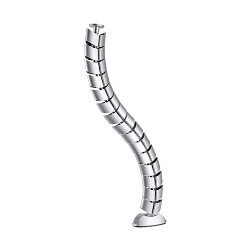 BOXNUBE PVC Vertebrae Snake Cable Manager, Dual Channel Cord Concealer Organizer for Desks, Cabinets, Tables