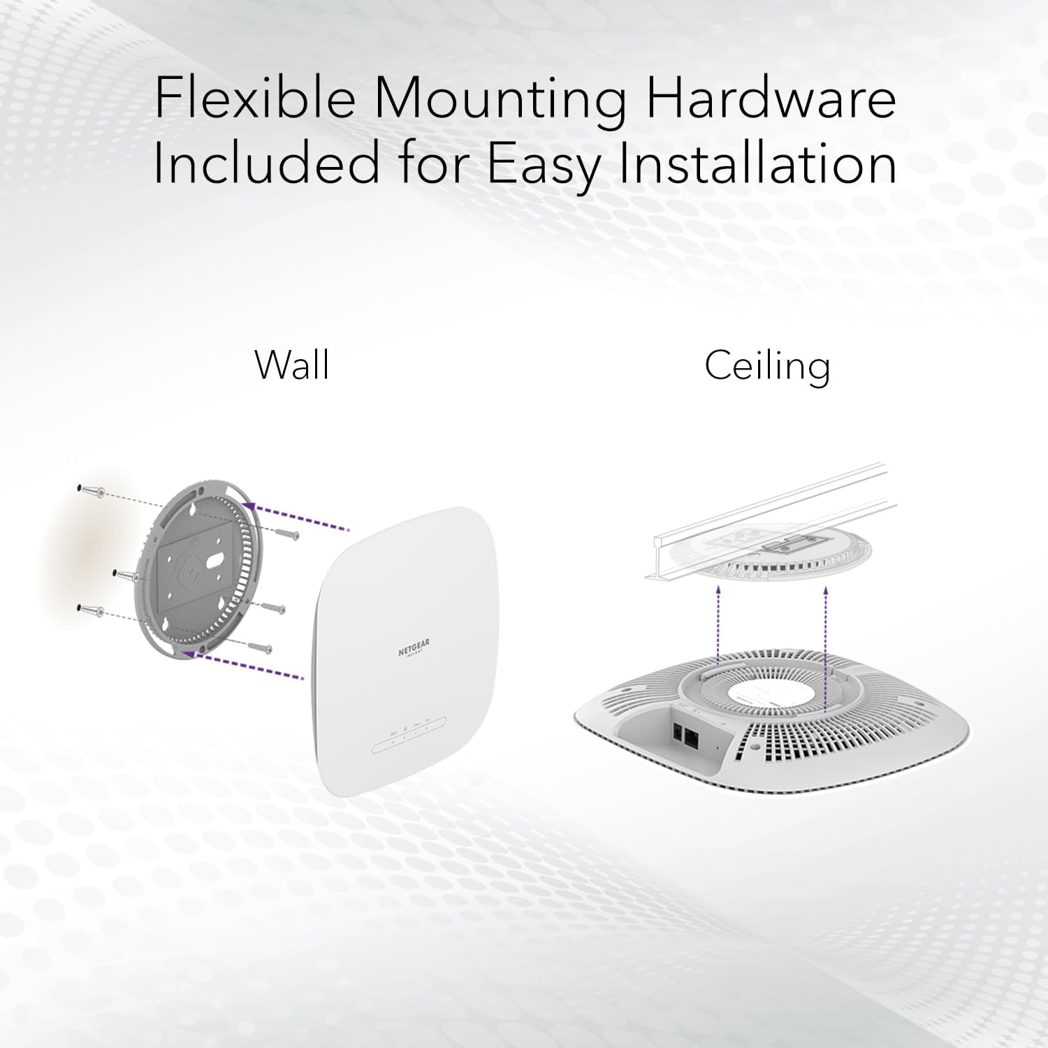 Netgear WAX615 AX3000 Dual Band PoE Multi-Gig WiFi 6 Access Point | 1x 2.5G Port | Upto 256 Users