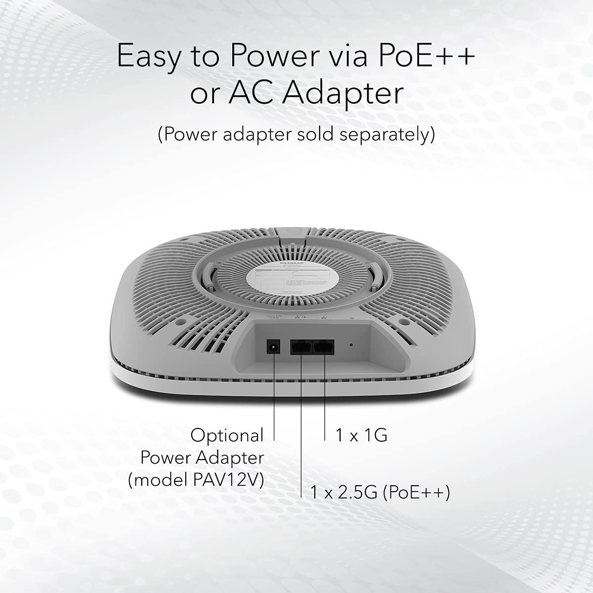 Netgear WAX630 AX6000 Tri-Band PoE Multi-Gig WiFi 6 Access Point