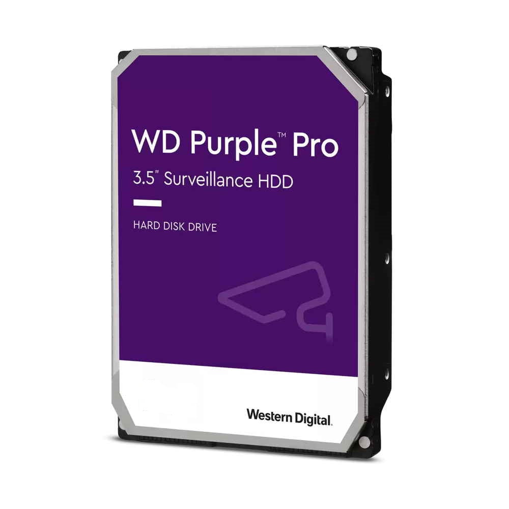 Western Digital WD Purple Pro Surveillance Internal Hard Drive HDD, Supports up to 550TB/yr workload rate.