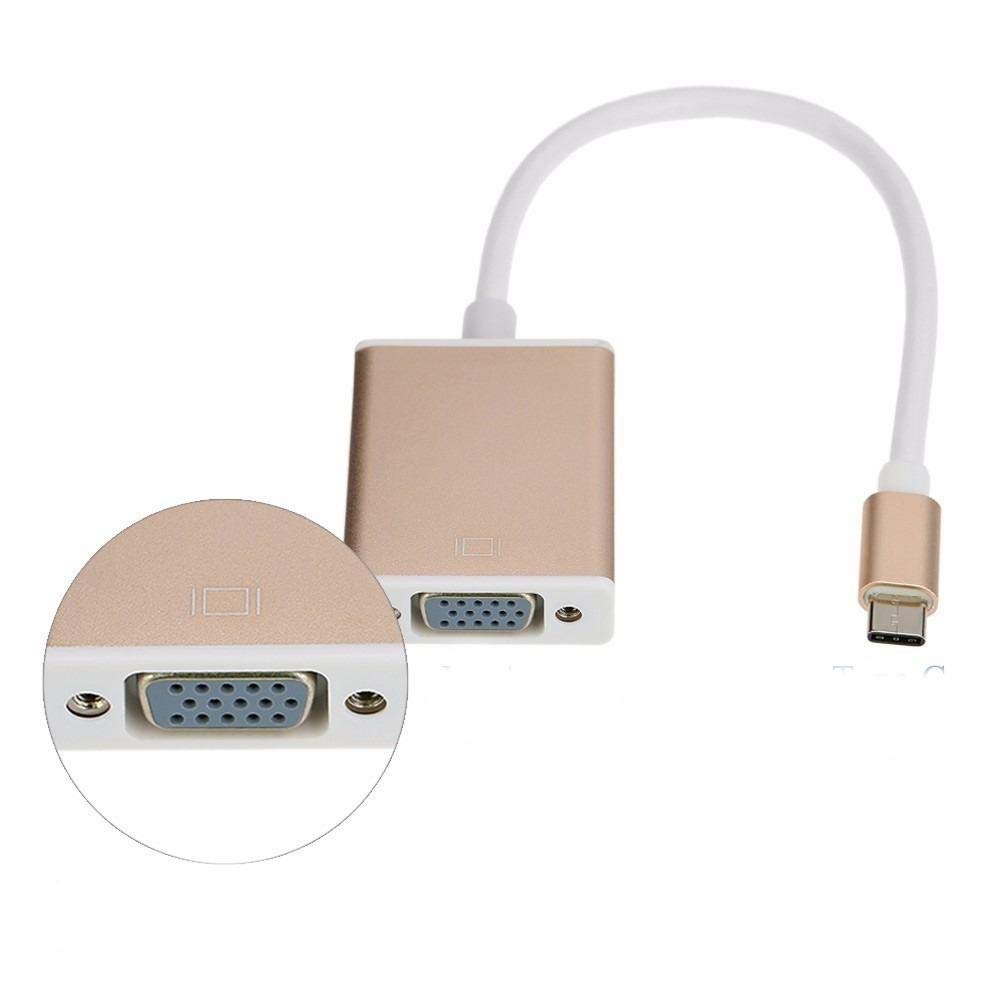 BOXNUBE USB 3.1 Type C to VGA Converter Adapter Cable for MacBook Chromebook